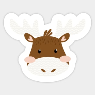 Little Moose Sticker